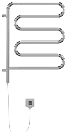 Электро 25 Ш-обр 450х570 поворотный Полотенцесушитель  TERMINUS Псков - фото 2