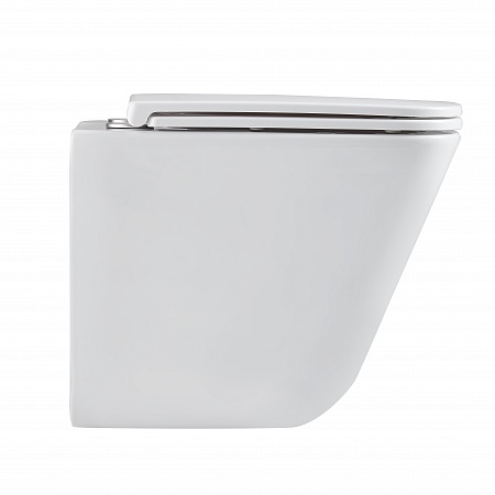 Подвесной унитаз безободковый Terminus Ватикан Монолит 490х340 белый Псков - фото 4