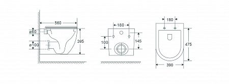 Подвесной унитаз безободковый Terminus Енисей Монолит 560х390 белый Псков - фото 8 Подвесной унитаз безободковый Terminus Енисей Монолит 560х390 белый Псков - фото 8